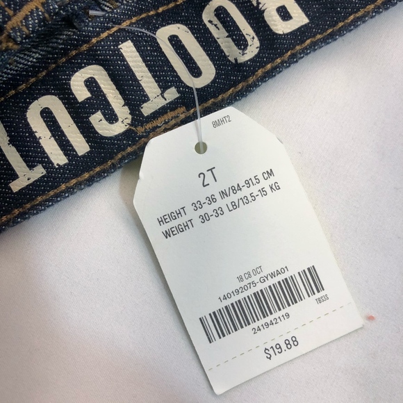 Crazy 8 Baby Boys Dark Wash Bootcut Denim Jeans - Picture 6 of 7